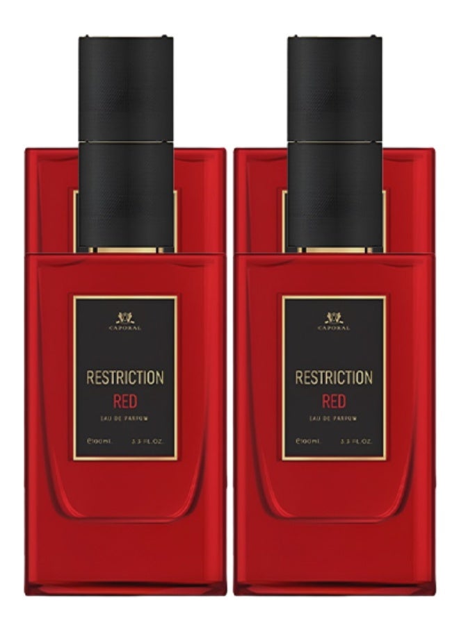 كابورال 4 قطع عطر ريستركشن ريد للرجال 100 مل - Image 1